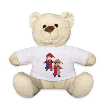 Kasper 2x - Teddy Bear - white - Front