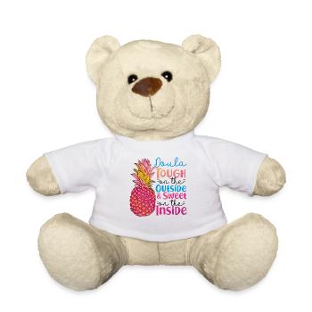Doula Travailleuse à la naissance Doula ananas - Nounours - blanc - Devant