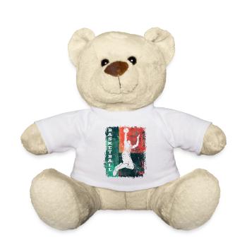 Basket-ball Basket-ball joueur Fan Vintage rétro - Nounours - blanc - Devant