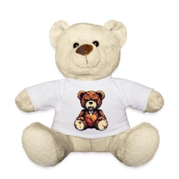 Ours en peluche / Peluche / Animal en peluche / Idée cadeau - Nounours - blanc - Devant