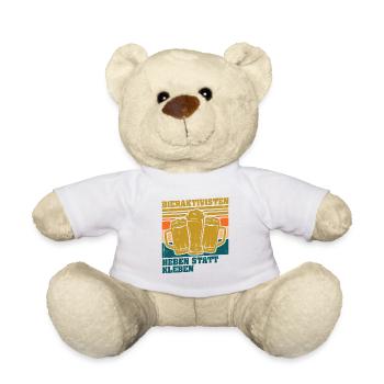 Bieraktivisten Heben statt Kleben - Teddy - Weiß - Vorne