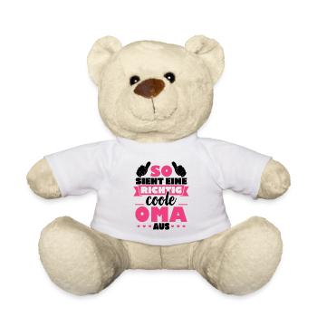 So sieht eine richtig coole Oma aus - Teddy - Weiß - Vorne
