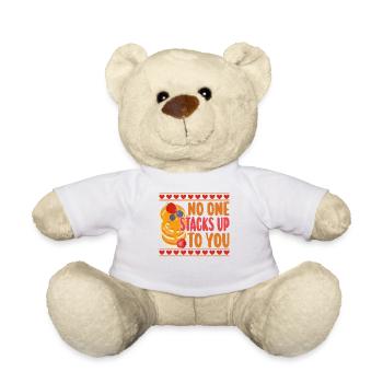 Pancake Lover Kids Valentines Day - Teddy - Weiß - Vorne