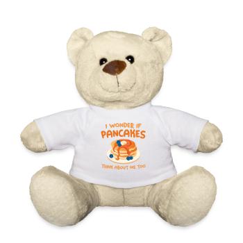 Pancake Lover Kids I Wonder If - Teddy - Weiß - Vorne