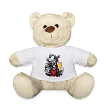 Vampir / Dracula / Blutsauger / Halloween / Mythos - Teddy - Weiß - Vorne