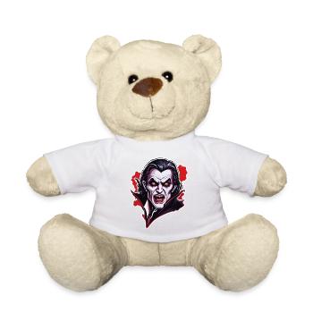 Vampir / Dracula / Blutsauger / Halloween / Mythos - Teddy - Weiß - Vorne