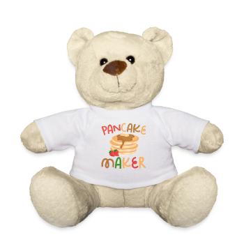 Pancake Lover Kids Pancake Maker - Teddy - Weiß - Vorne