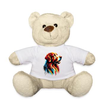Labrador Golden Retriever Dog - Teddy Bear - white - Front
