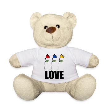 VALENTINE'S DAY. Bachelorette party. I LOVE YOU. I LOVE YOU. LOVE - Teddy Bear - white - Front
