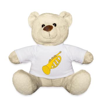 trumpet - Teddy Bear - white - Front