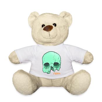 RIDM Crâne Vert - Nounours - blanc - Devant