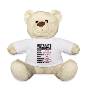 Retreat Wöchentliches Retreat Lustiges Retreat-Programm - Teddy - Weiß - Vorne