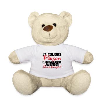 Ich habe immer recht, wenn ich falsch liege, Humor, Paar - Teddy - Weiß - Vorne