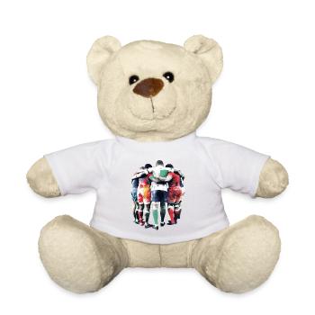 Les joueurs de rubgy - Nounours - blanc - Devant