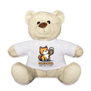 Katzen und Bier 2 - Teddy - Weiß - Vorne