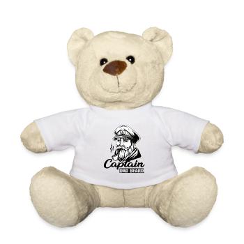 Captain Dad Beard Kapitän Boot Segeln Segler - Teddy - Weiß - Vorne
