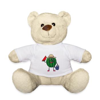 Melons, Gardener, Farmer, Gardening, Hobby Gardener, Fruit - Teddy Bear - white - Front