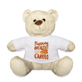 Pancake Lover Kids Flipping - Teddy - Weiß - Vorne