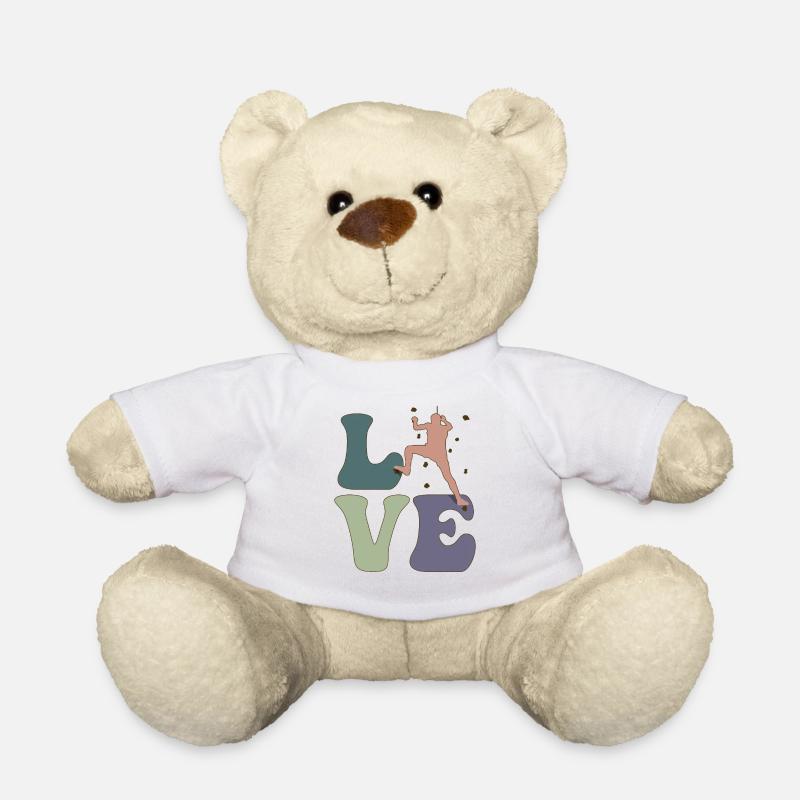 LOVE Wandklettern Indoor Wandkletterer Bouldering - Teddy - Weiß