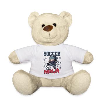 Soccer Ninja - Teddy Bear - white - Front