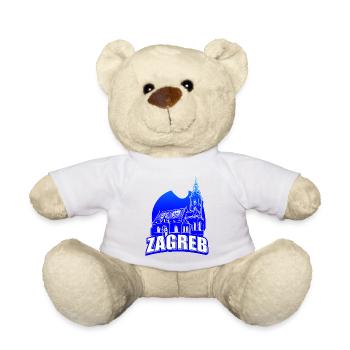 Zagreb Kroatien hrvatska hrv hrv travel tourist croat - Teddy - Weiß - Vorne
