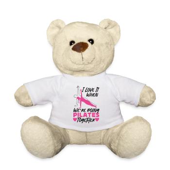 Pilates Instructor Teacher Friends - Teddy Bear - white - Front