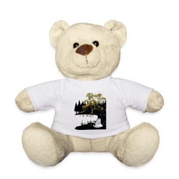 Dino dragon mythical animal mythical creature child children baby - Teddy Bear - white - Front