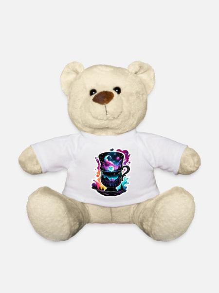 Silhouette / Wald / Porträt / Bäume / Tasse - Teddy - Weiß