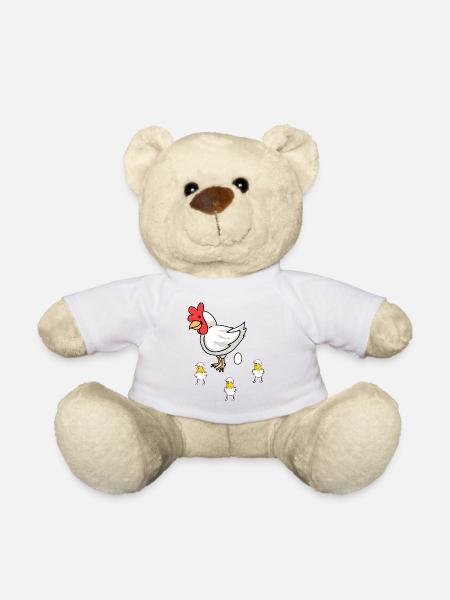 Ostern Henne Küken Baby Eier Eierschale Geflügel - Teddy - Weiß