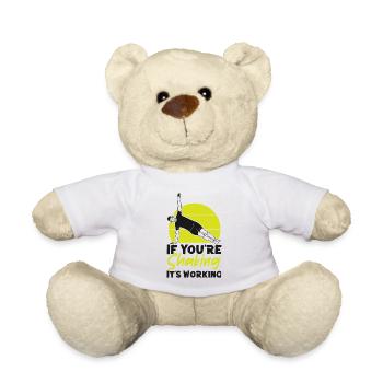 Instructeur de Pilates Professeur Retro - Nounours - blanc - Devant