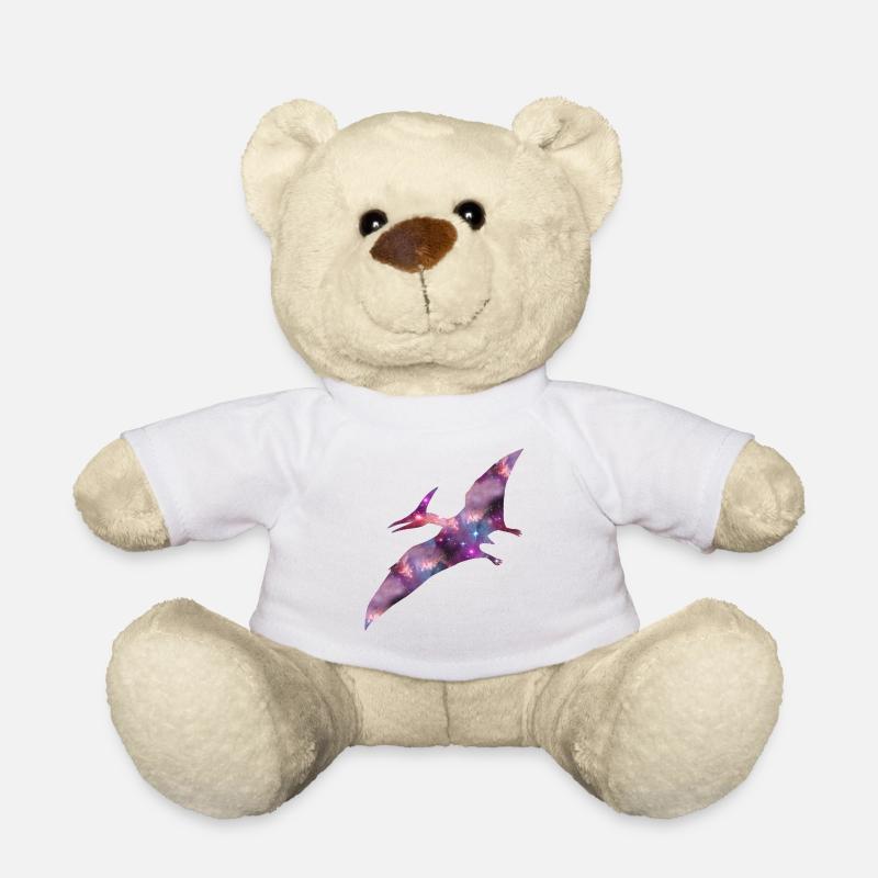 Flugsaurier Weltraum Dinosaurier Dino Pterosauria - Teddy - Weiß