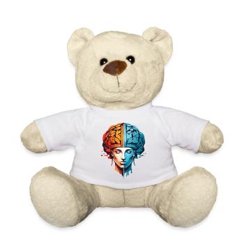 Women Thinking - Teddy Bear - white - Front
