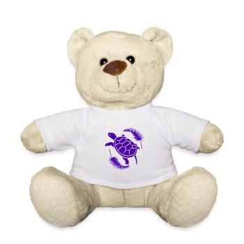 Schildkröte / Kriechtier - Reptilie - Teddy - Weiß - Vorne