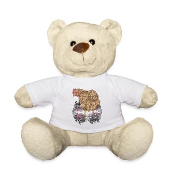 Printemps, Poule, Poulet, Volaille, Volaille, Nature - Nounours - blanc - Devant