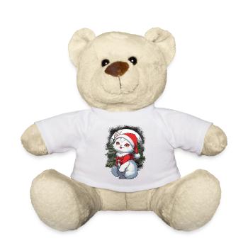Katze Katzen Kind Kinder Waldbewohner Miau - Teddy - Weiß - Vorne