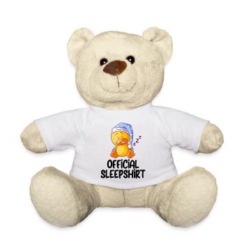 Lustiger Spruch Bild Witzig Humor Geschenkidee - Teddy - Weiß - Vorne