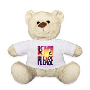 Beach please - einmal zum Strand, bitte! 😎😎 - Teddy - Weiß - Vorne