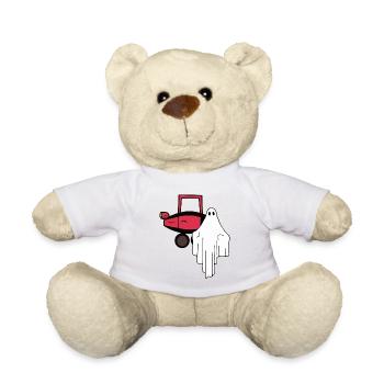 Geisterfahrer Auto fahren Füherschein Autofahrer - Teddy - Weiß - Vorne