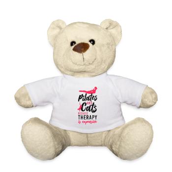 Pilates Instructor Teacher Cat - Teddy - Weiß - Vorne