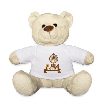 Angler Angelhaken Angelrute Sportfischer - Teddy - Weiß - Vorne