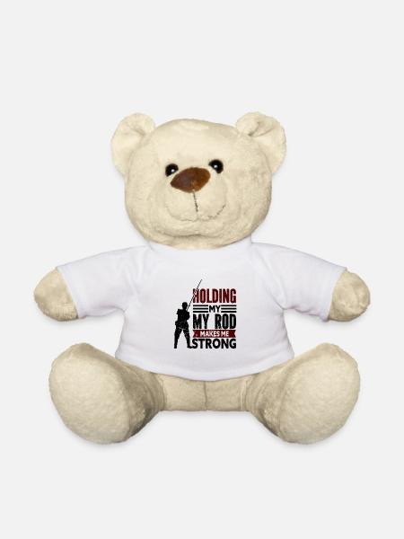 Pêcheur à la ligne Hameçon Canne à pêche Pêcheur sportif - Nounours - blanc