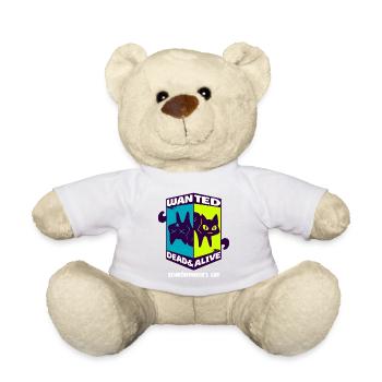 Physik Quanten Nerd Dead Alive Schrödingers Katze - Teddy - Weiß - Vorne
