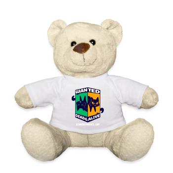 Physik Quanten Nerd Dead Alive Schrödingers Katze - Teddy - Weiß - Vorne