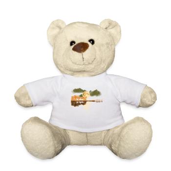 guitar, musician, music band, guitarist, - Teddy Bear - white - Front