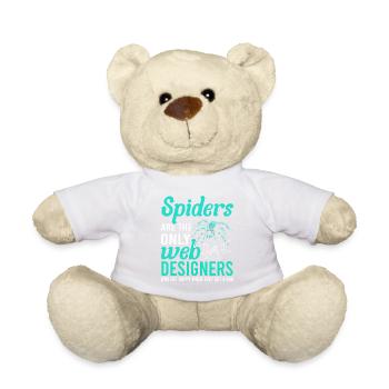 Tarantula Terrarium Amphibian Spider - Teddy Bear - white - Front