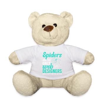 Tarantula Terrarium Amphibian Spider - Teddy Bear - white - Front