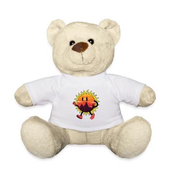 Retro Sun Vintage Hike Nature 80's 90's - Teddy Bear - white - Front