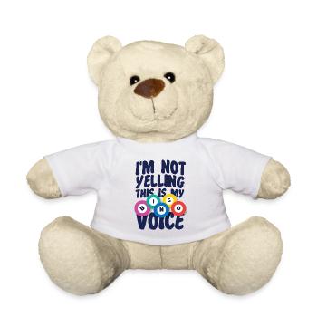 Bingo Player I'm Not Yelling This - Teddy Bear - white - Front