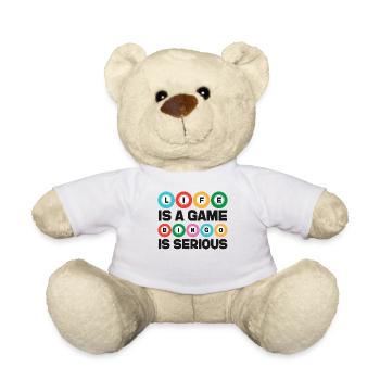 La vie d’un joueur de bingo est un jeu de bingo - Nounours - blanc - Devant