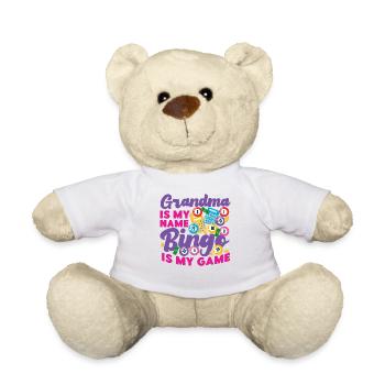 Joueur de bingo Grand-mère Grand-mère est mon - Nounours - blanc - Devant